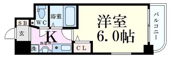 三ノ宮駅 徒歩5分 4階の物件間取画像